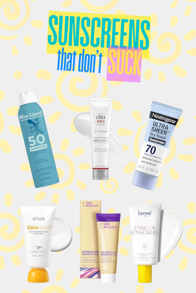 Various sunscreens that you won't hate